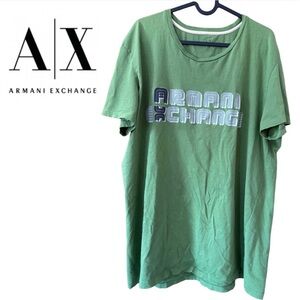 Armani Exchange Men's Tee in Green